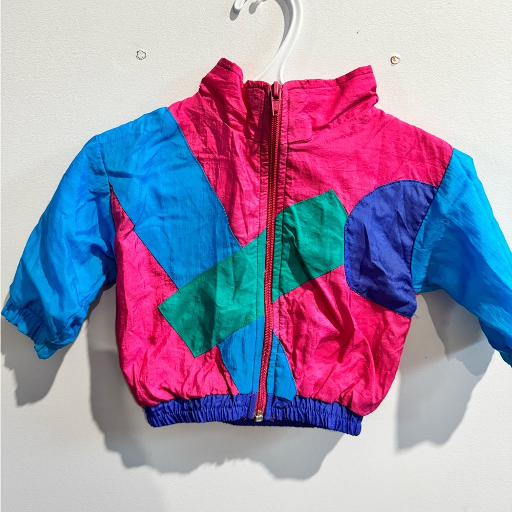 Adorableeeee 90’s windbreaker 2pc set - Picture 2 of 4